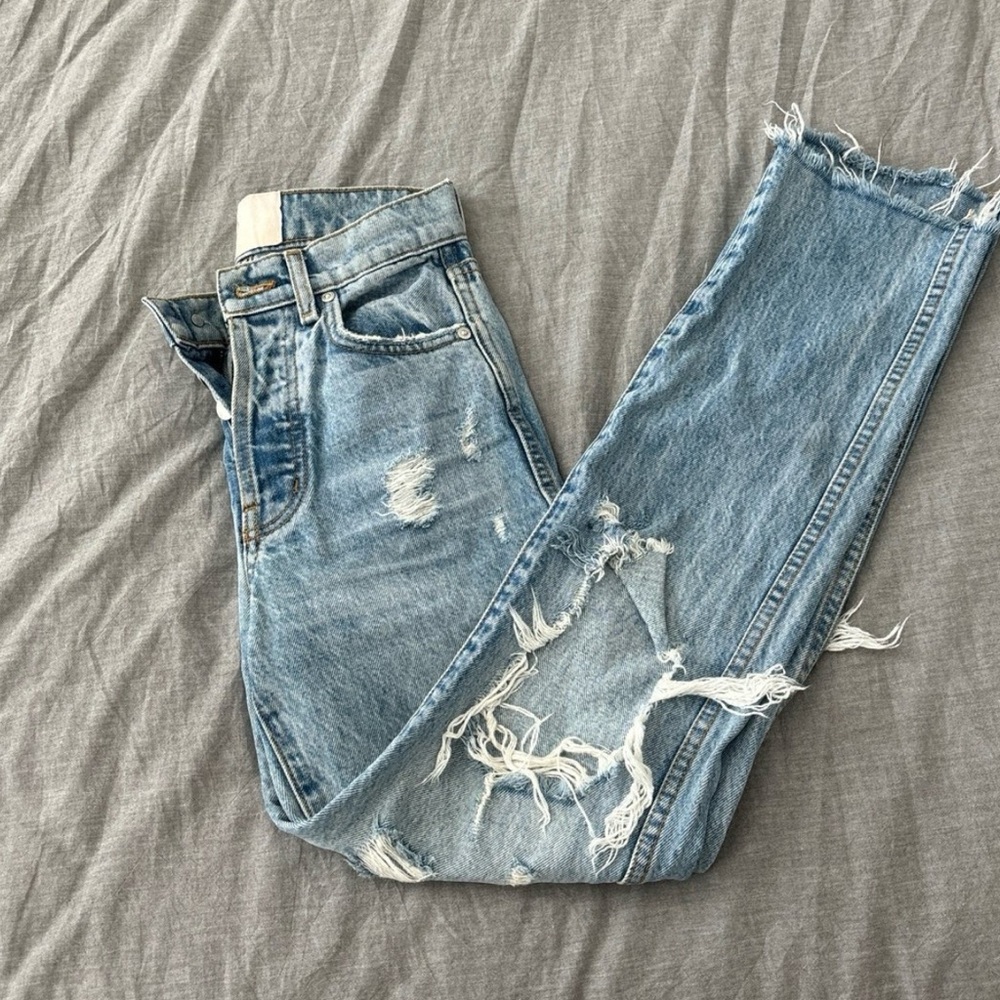 REVICE Denim - Straight Leg High Waisted Jeans